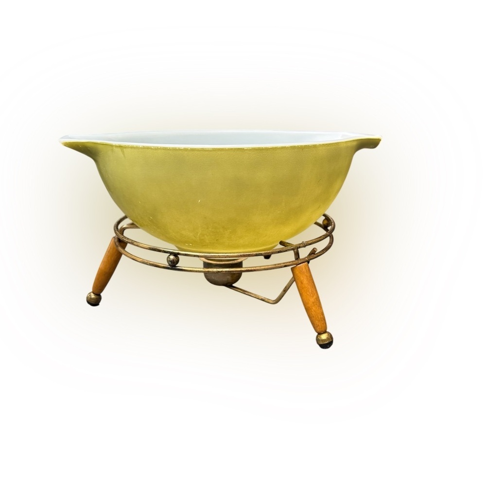 Vintage Pyrex 2 1/2 QT Verde Green Nesting Cinderella Mixing Bowl #443